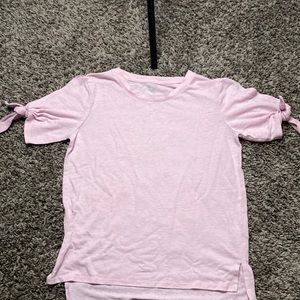 Pink short sleeve shirt
